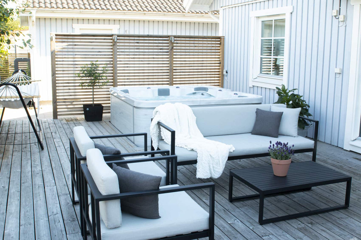 Viskan Lindö spabad detalj